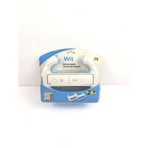 Nintendo Wii White Racing Steering Wheel for Mario Kart C2 Brand